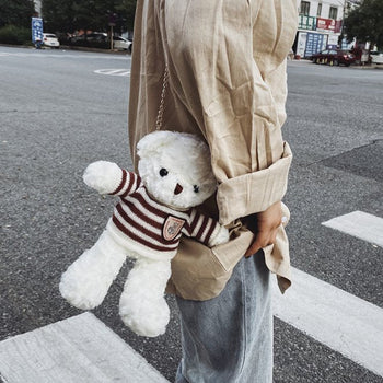 Small Cute Bear Friend Backpack & Sidebag – Kawaiies