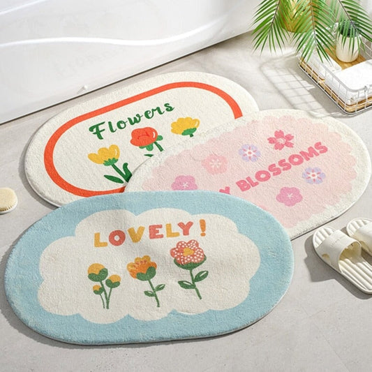 Sweet Steps: Strawberry-Themed Soft Bathroom Mat – Youeni