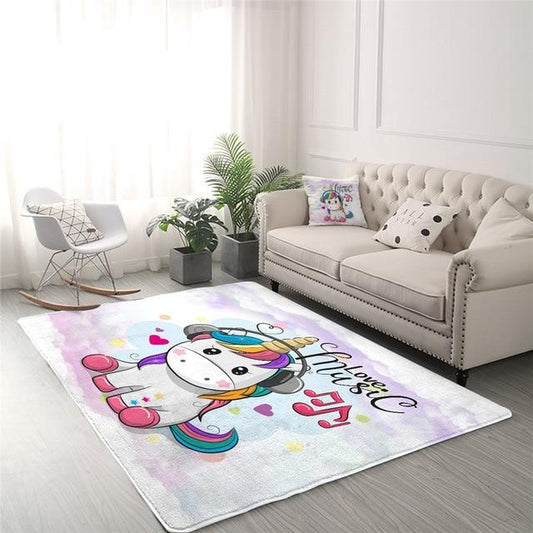 Moo-tastic Vibes: Creamy Cow Rainbow Non-Slip Bath Mat Collection – Youeni