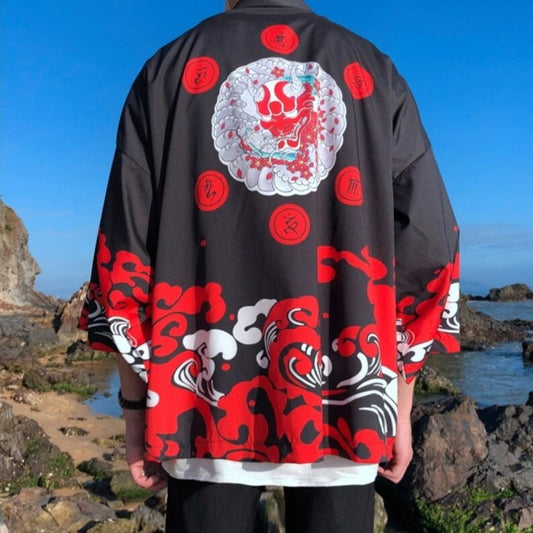 Japanese Classic Crane Design Kimono – Kawaiies