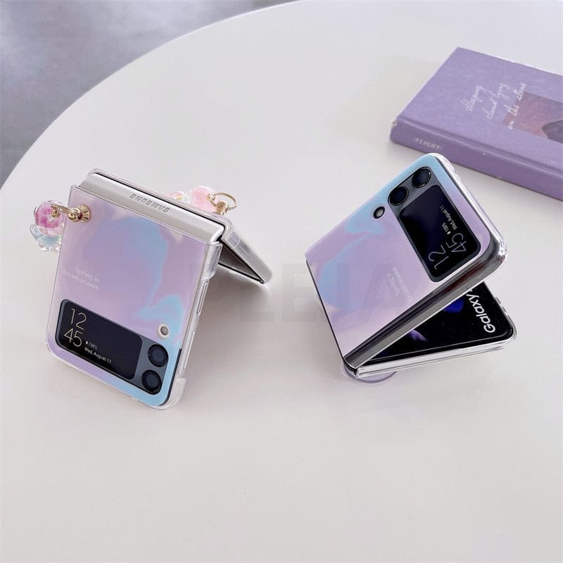 Cute Cartoon Bear Couples Phone Cases For Samsung Galaxy Z Flip 3 - Youeni