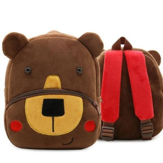 Mewaii® Nylon Study Besties Backpack with Bear Keychain