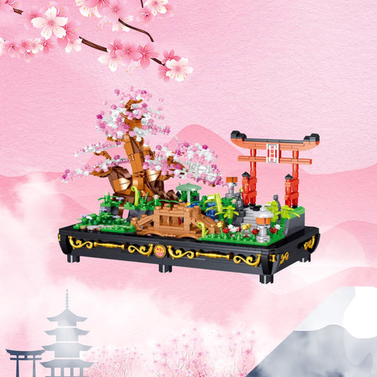 Beautiful Bonsai Sakura Shrines A Collection of Building Sets – Youeni