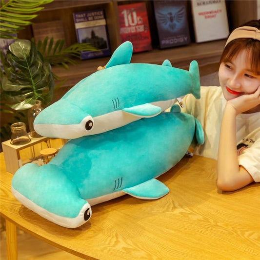 Kawaii Baby Blue & Pink Shark Stuffed Animals Plushies – Youeni