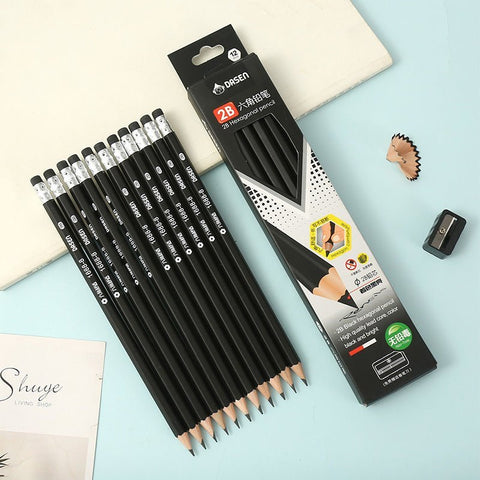 M&G HB Pencils Pre-sharpened HB School Pencils with Eraser Lead Wood Pencil  Wooden Graphite Pencil Stationery School - AliExpress
