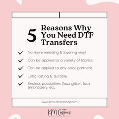 5 reasons why you need DTF transfers