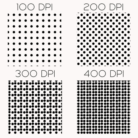 DPI (dots per inch) for DTF printing