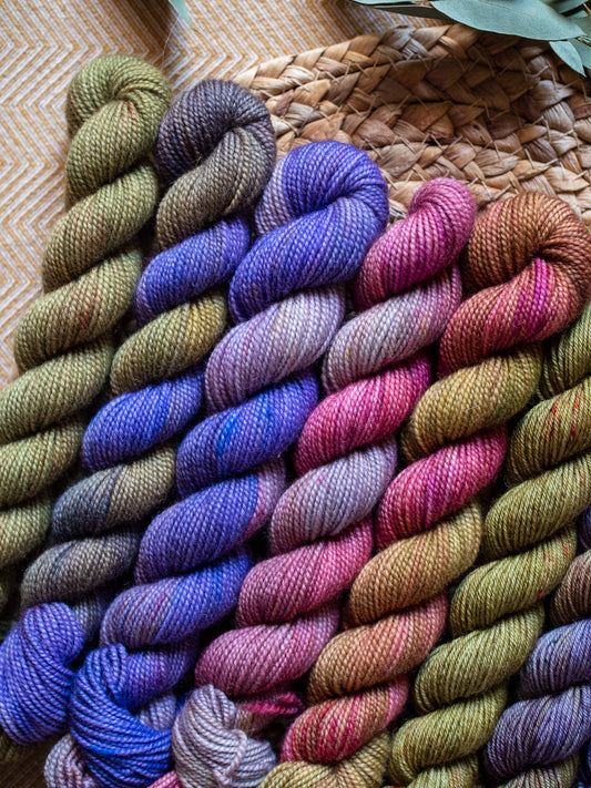 Wisteria collection - Variegated - Natural Merino - 20gr mini skeins