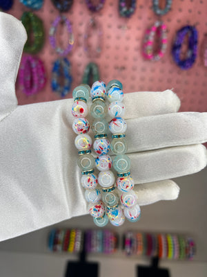 “Aqua Paradise” beaded bracelet - VsCreativeCustoms