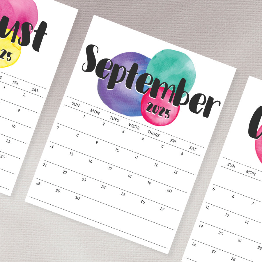 Printable 2025 Calendar · Tidy Plans