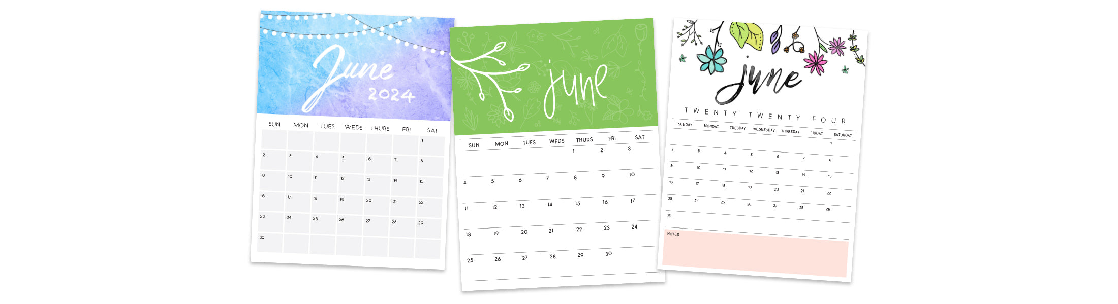 june 2024 printable calendars