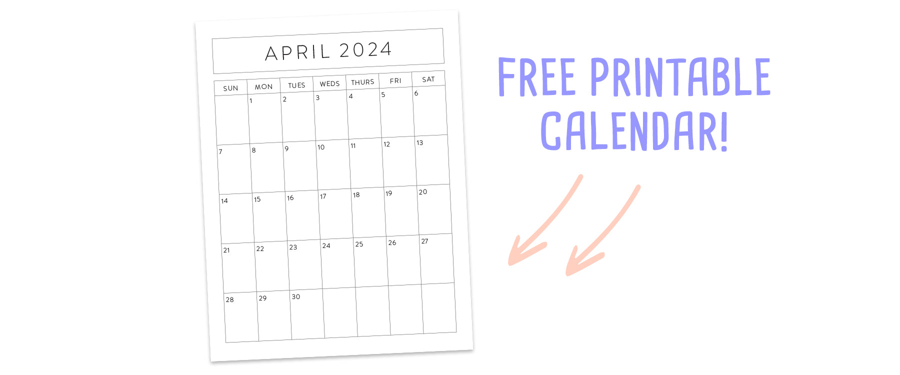 free 2024 printable april calendar