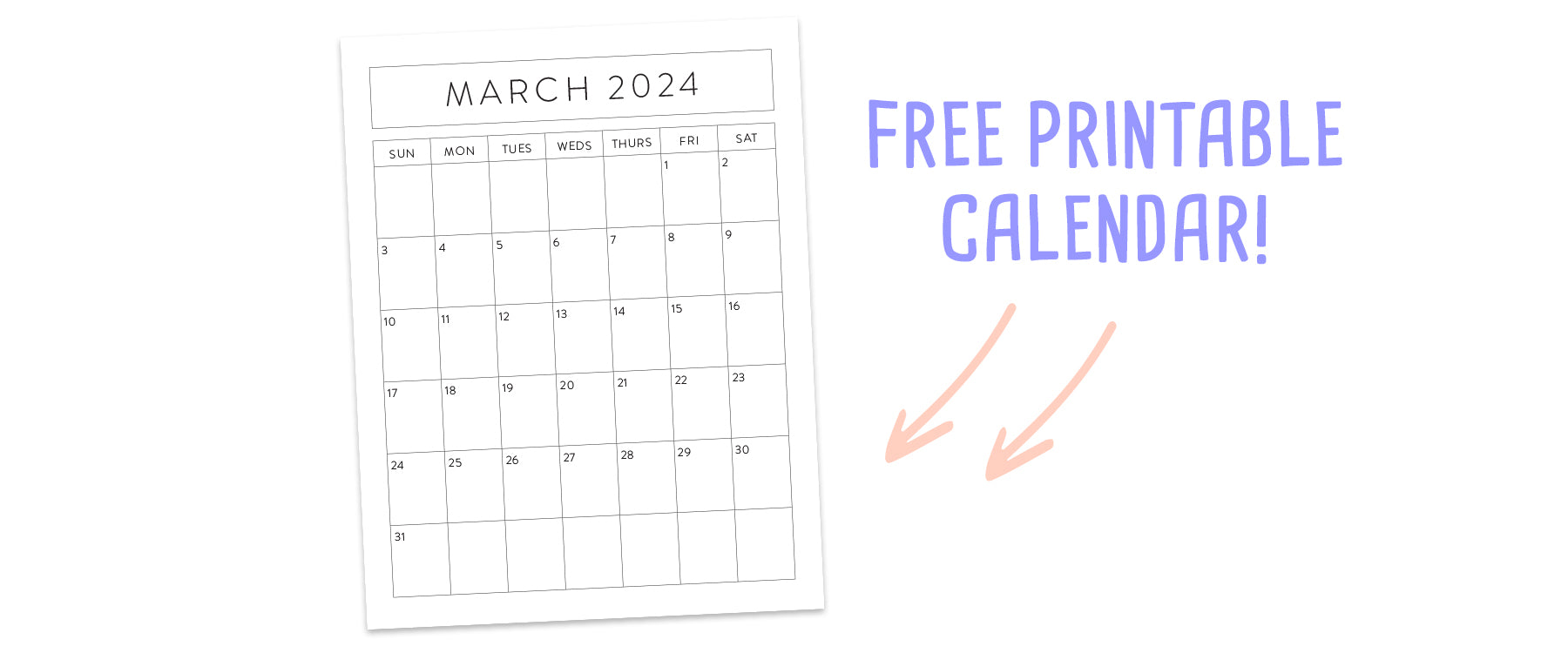 Free Printable Calendar Template
