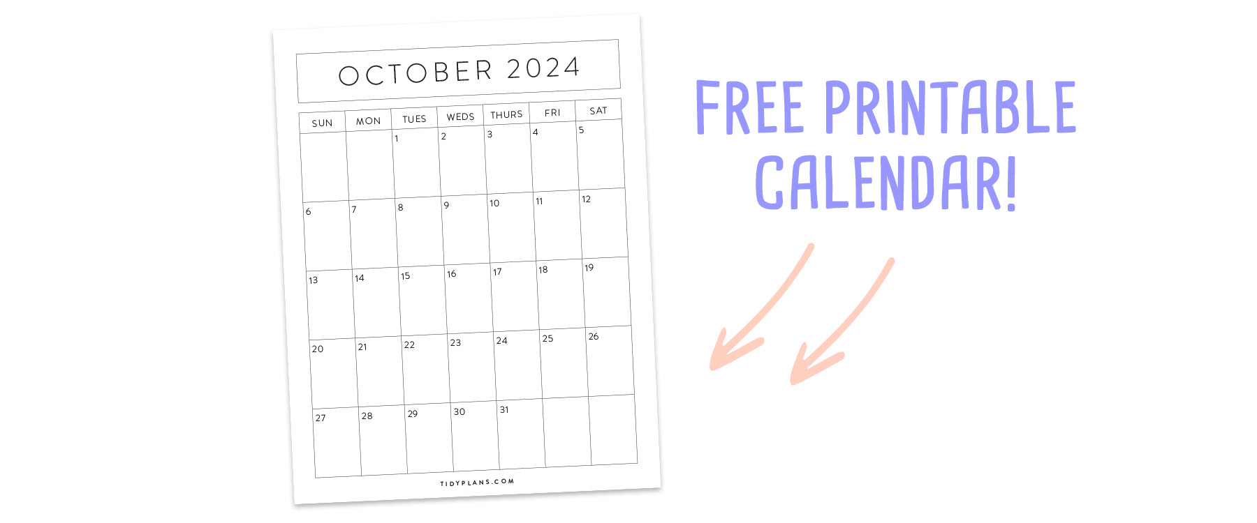 free printable october 2024 calendar