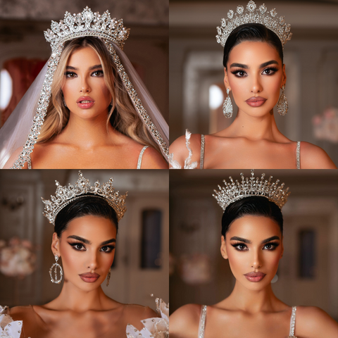 Intricately Designed Bridal Crowns for a Princess-Inspired Look