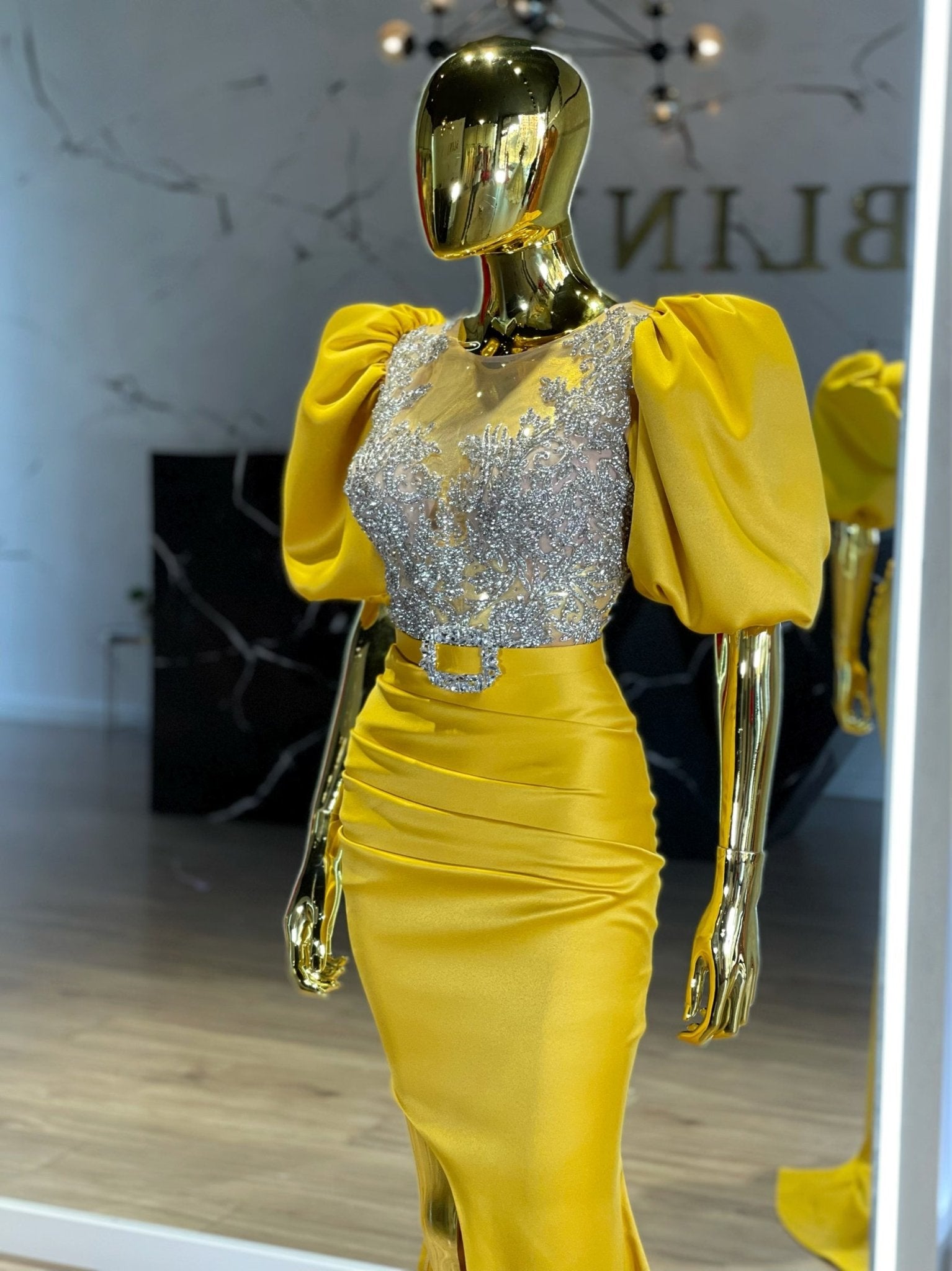 Sion Stylish Satin Dress – Blini Fashion House