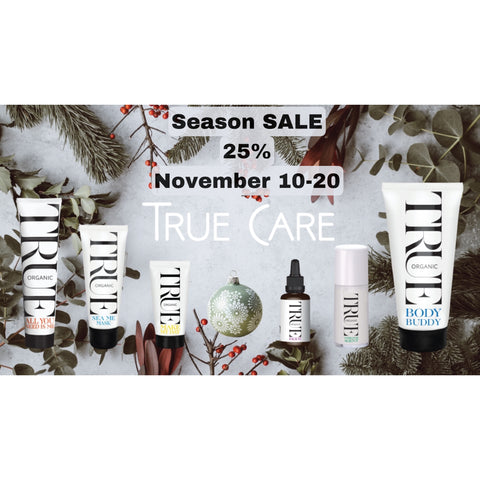 Festive season sale at True organic of Sweden 25% discount