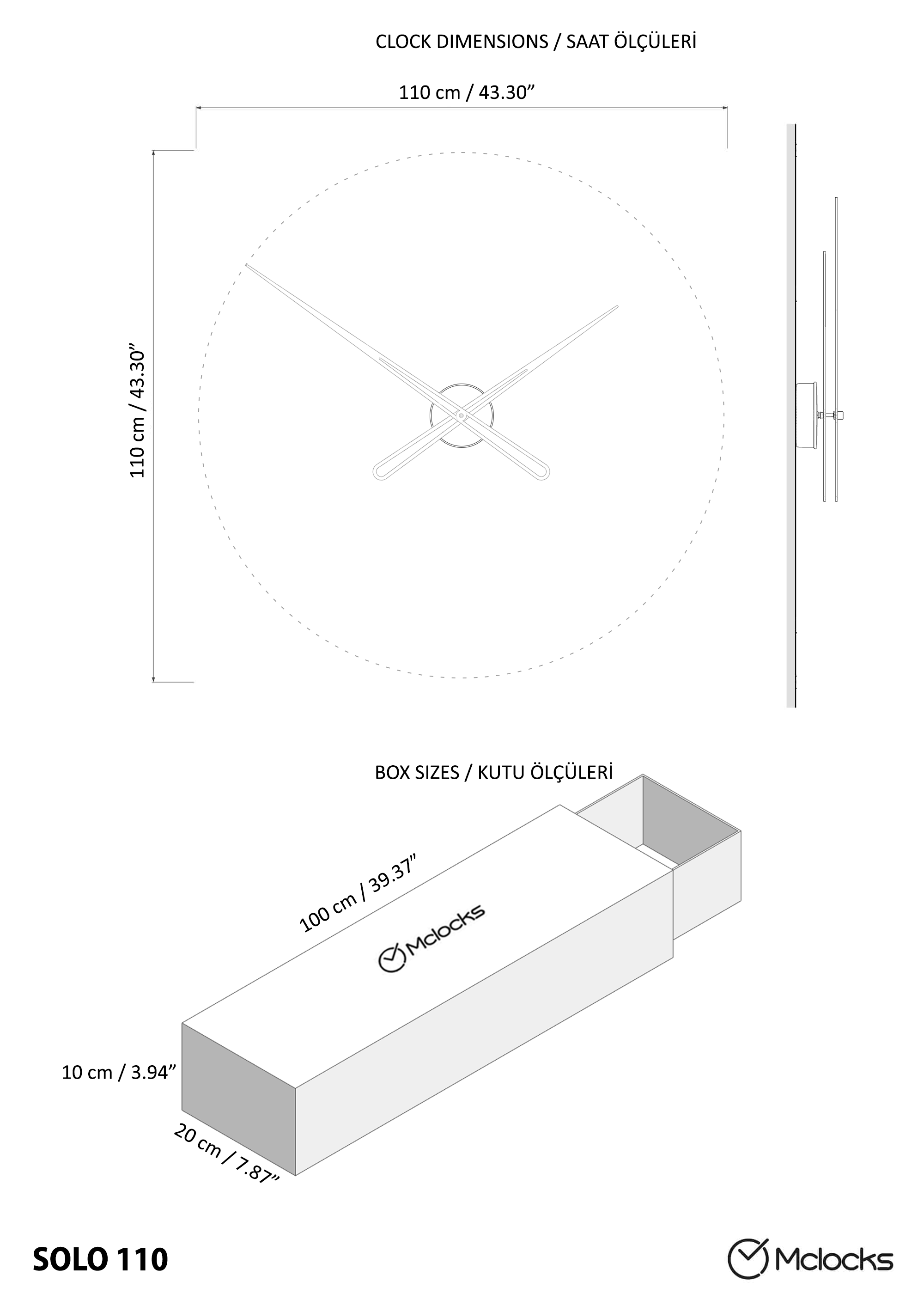 comrass 120 is a wall clock design