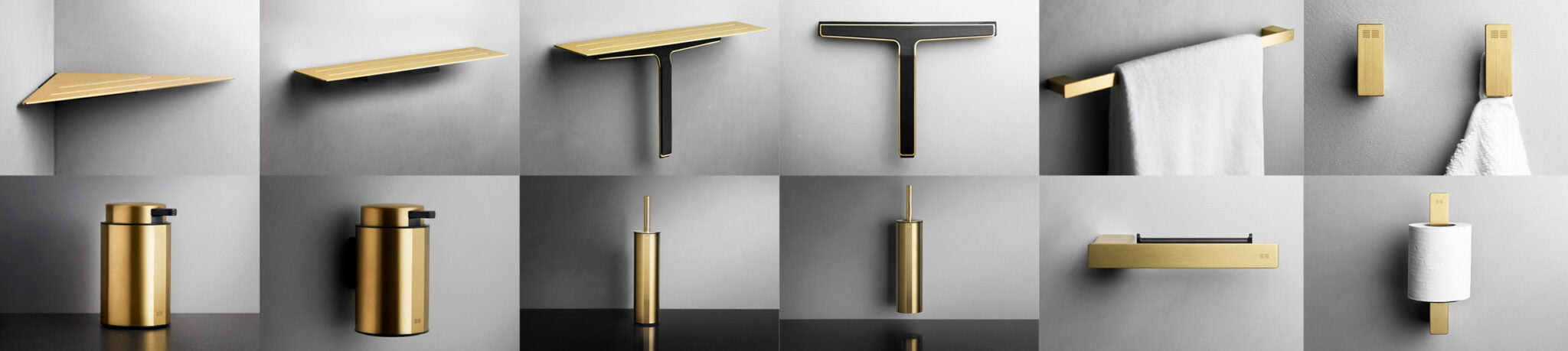 Buy brushed gold bathroom accessories