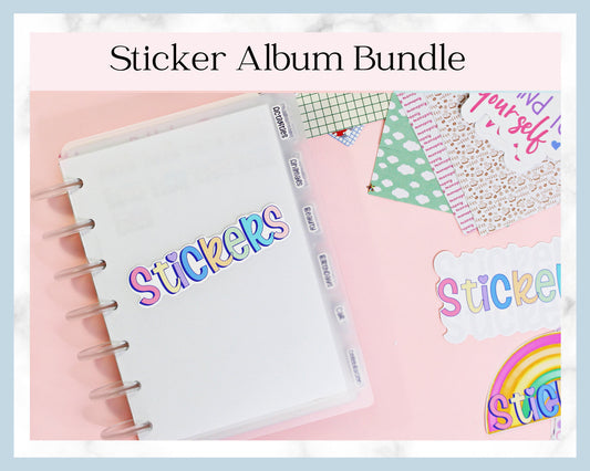 Sticker Collecting Album Double-Side Release Paper Reusable Sticker Bo –  Toytopone