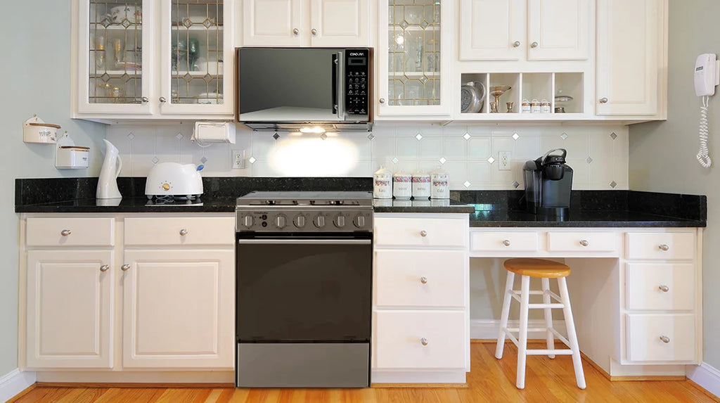 condura-microwave-inside-an-all-white-kitchen