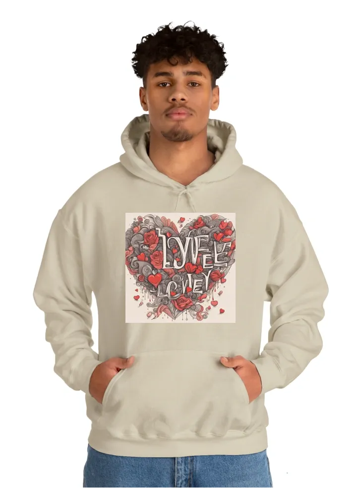 The word love repeatedly