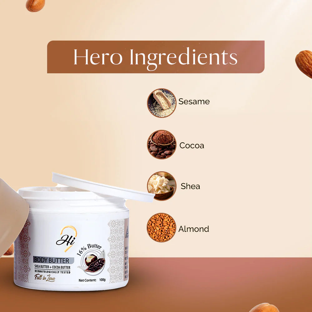 Non-greasy body butter all skin types