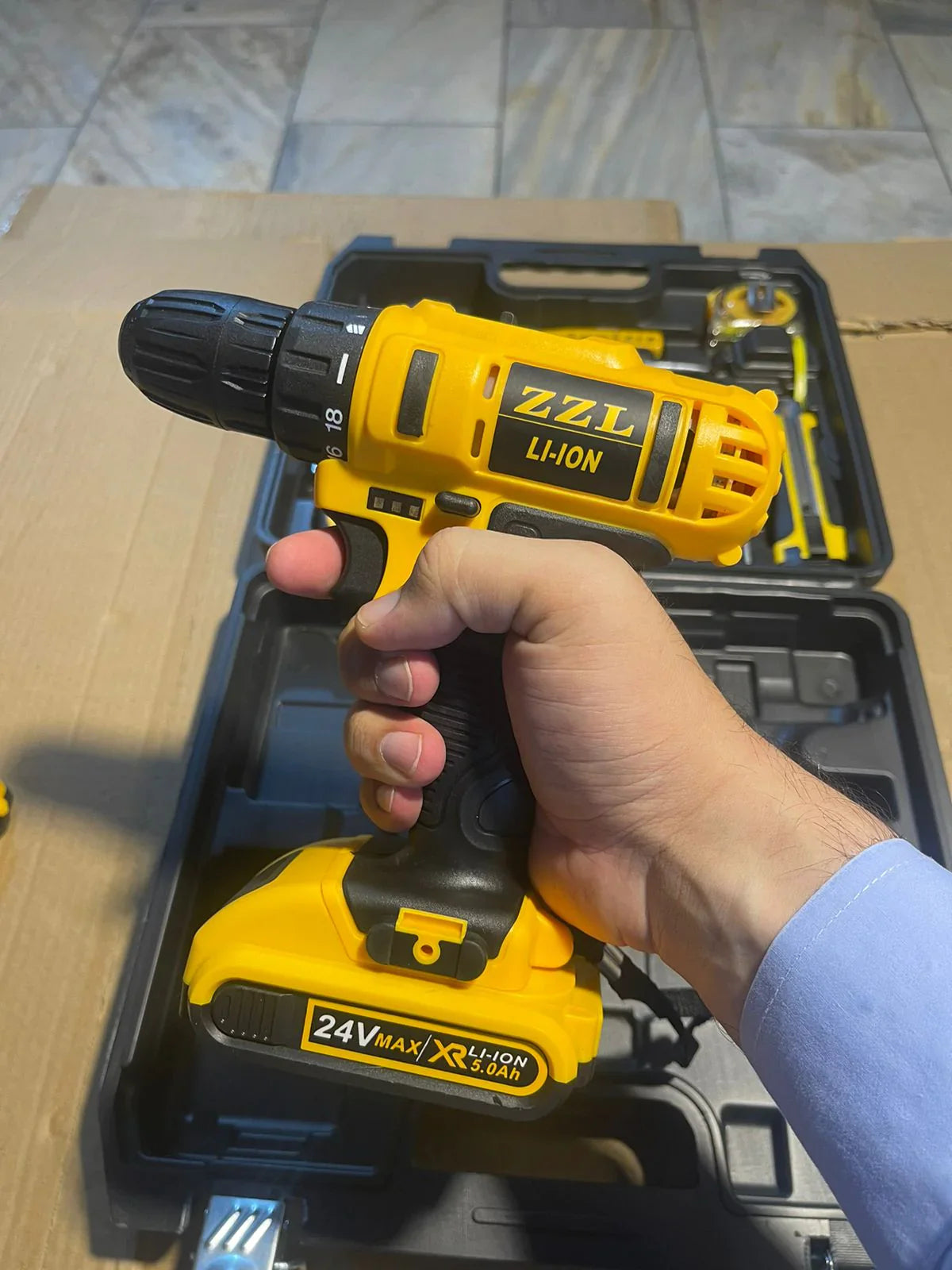 34 Pc Rechargeable Drill Set - Image 7