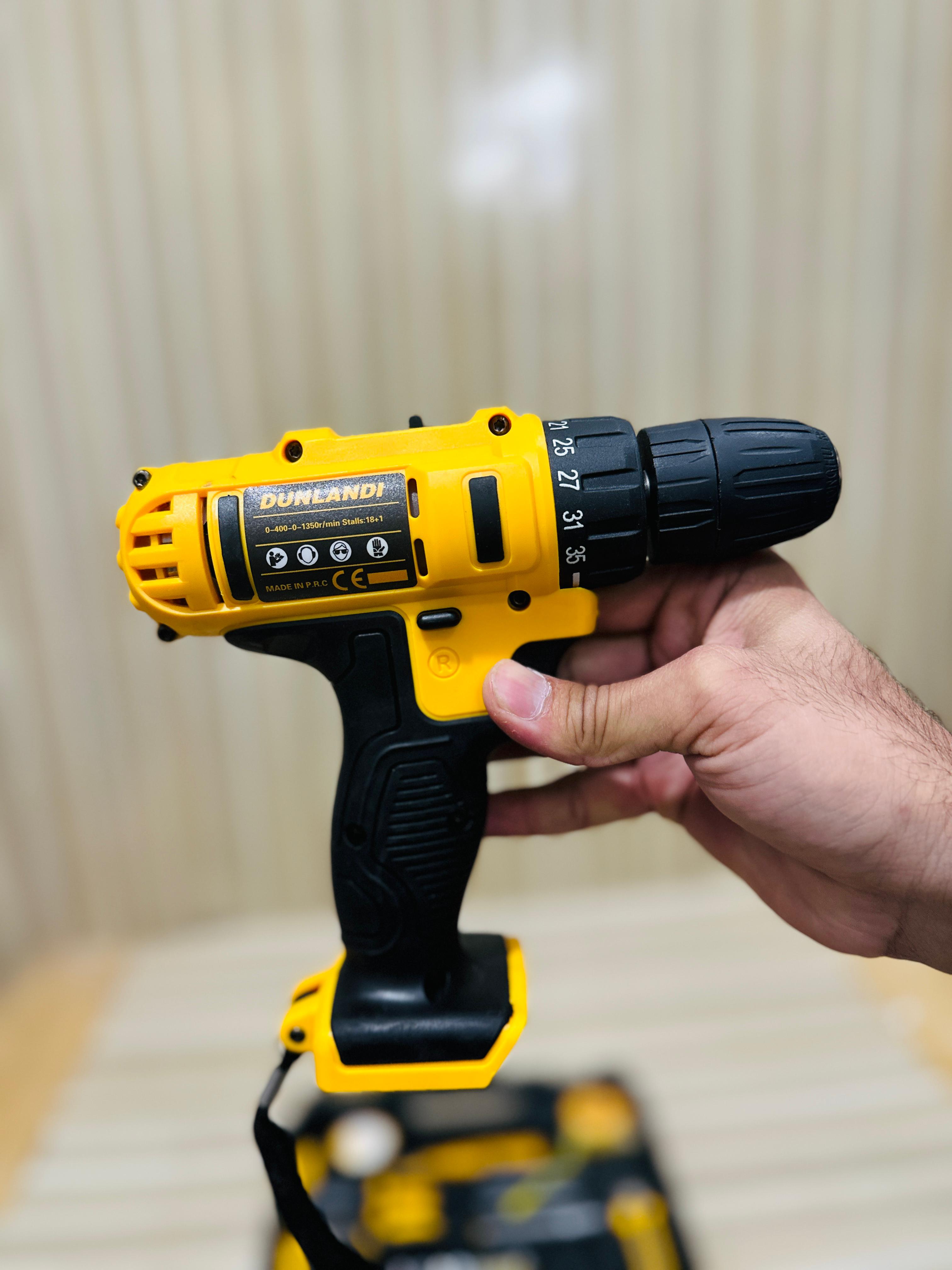 Dunlandi 24V Rechargeable Drill Machine Tools Box Set - Image 8