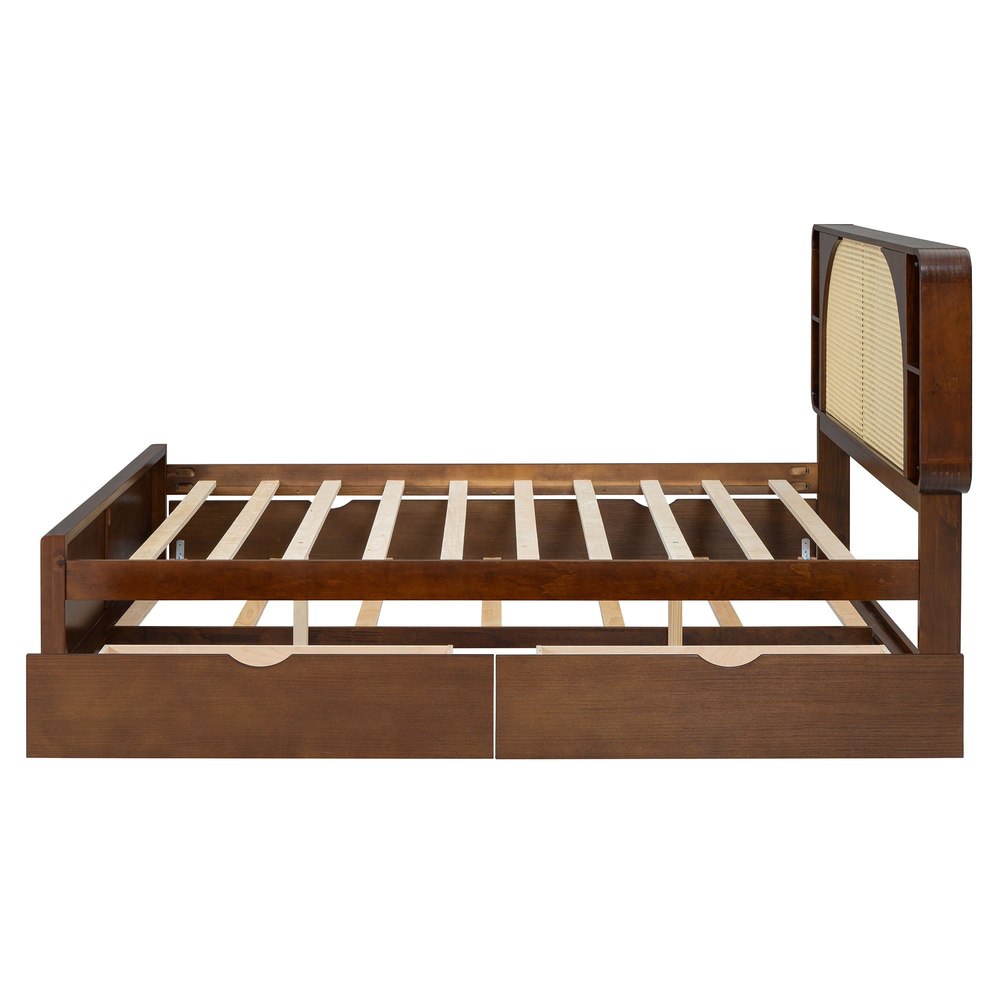Timeless Haven - Headboard Bed With 2 Drawers And Trundle image 2