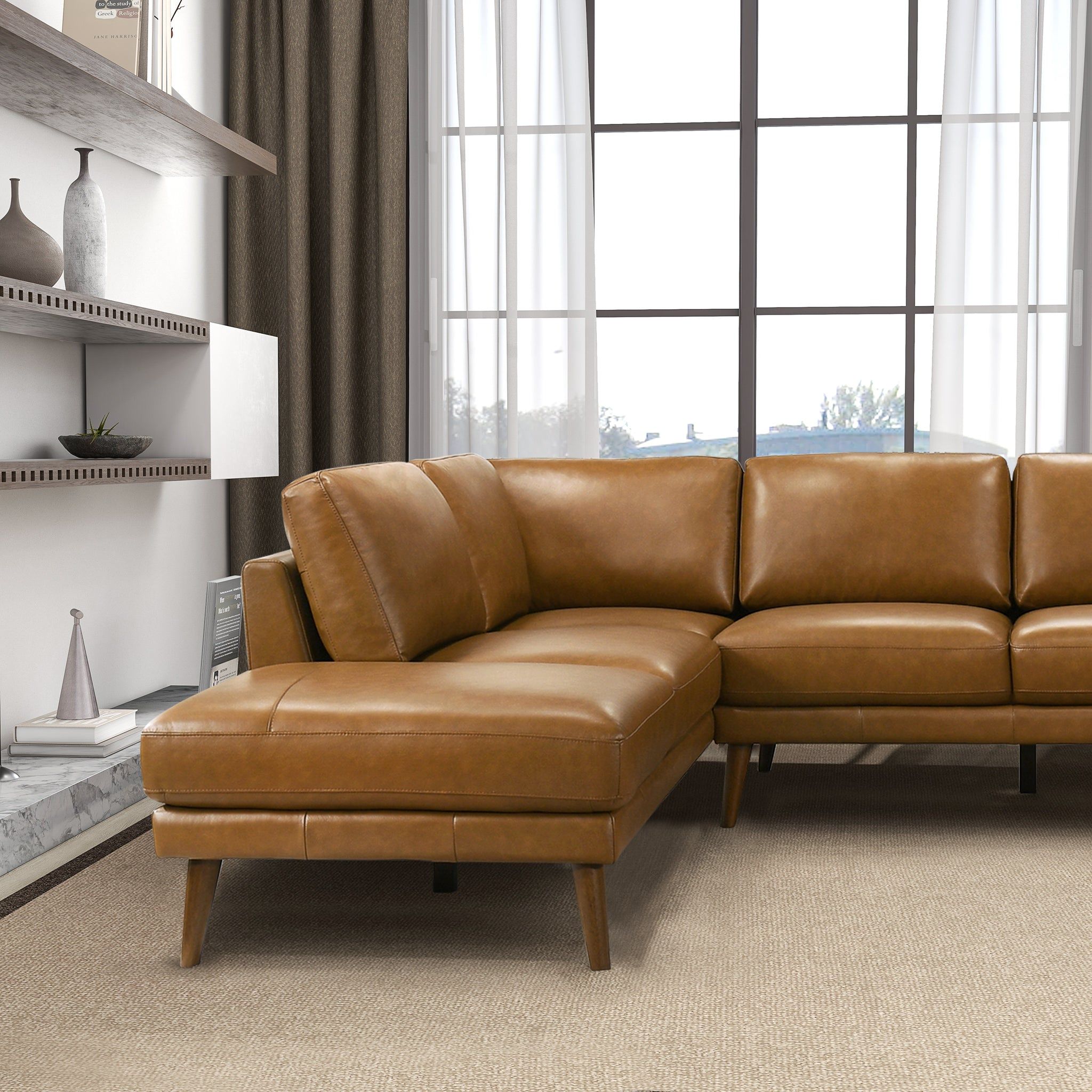 Ashcroft Furniture - Benson - Sectional Sofa With Chaise image 22