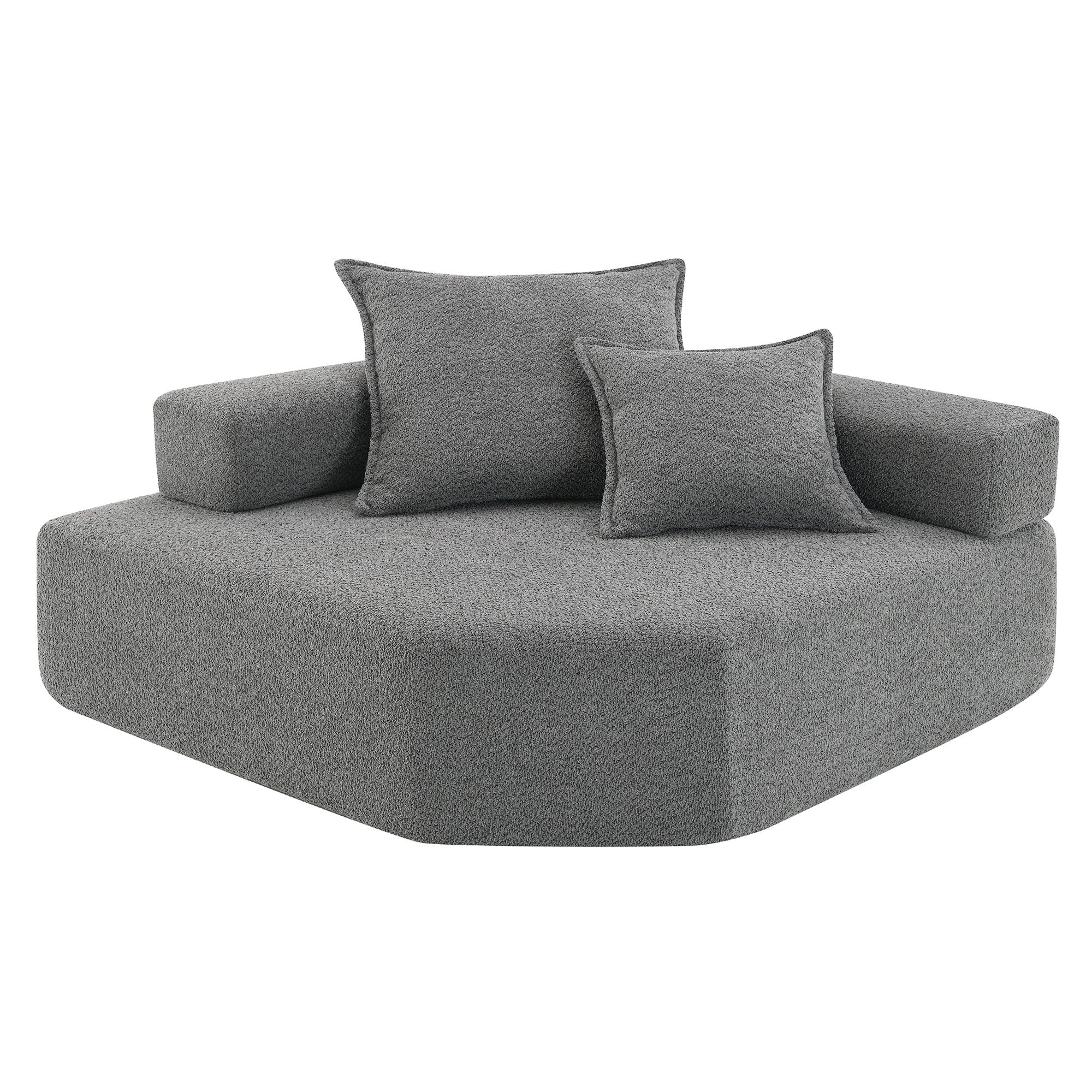 Luxe & Co. - Frame For Oversized Modular U Shaped Sectional, Floor Couch Convertible Compressed Couch Spacious Foam Filled Sofa image 9