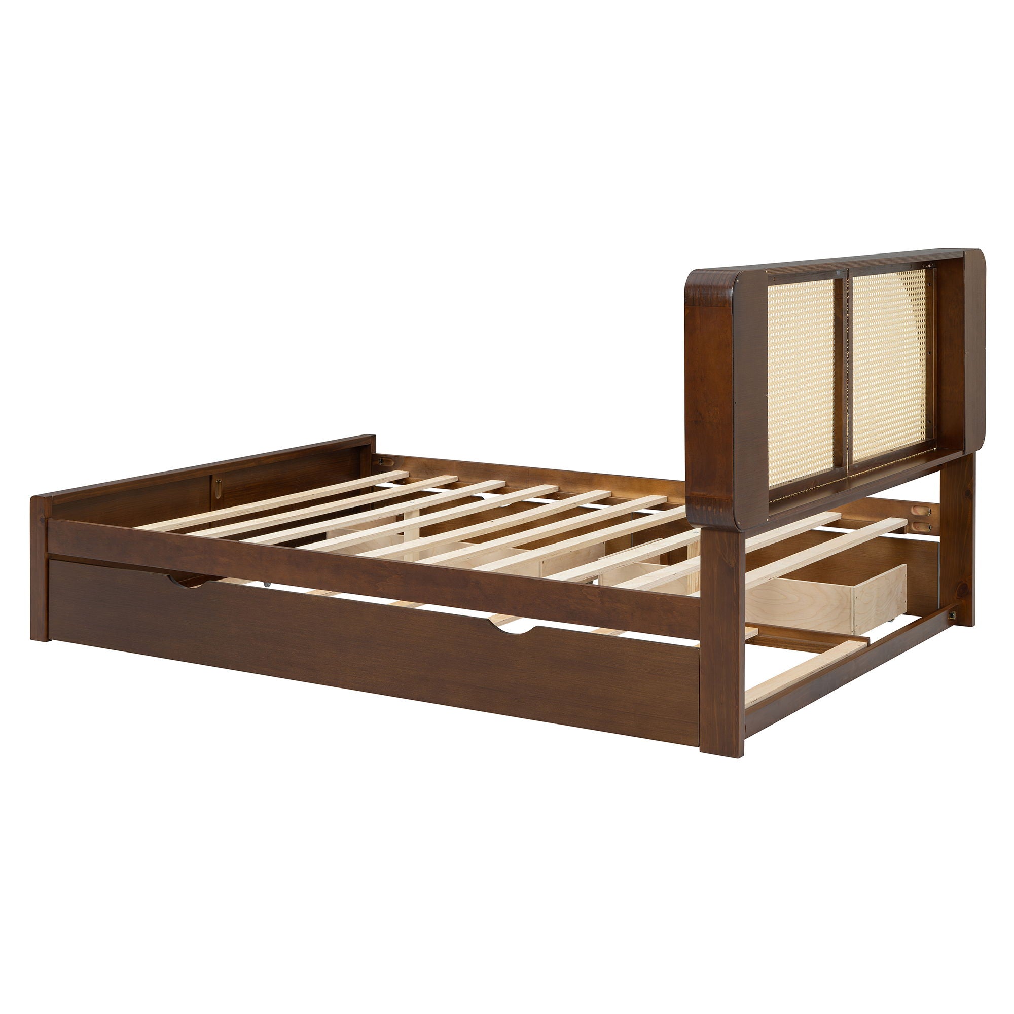 Timeless Haven - Headboard Bed With 2 Drawers And Trundle image 3