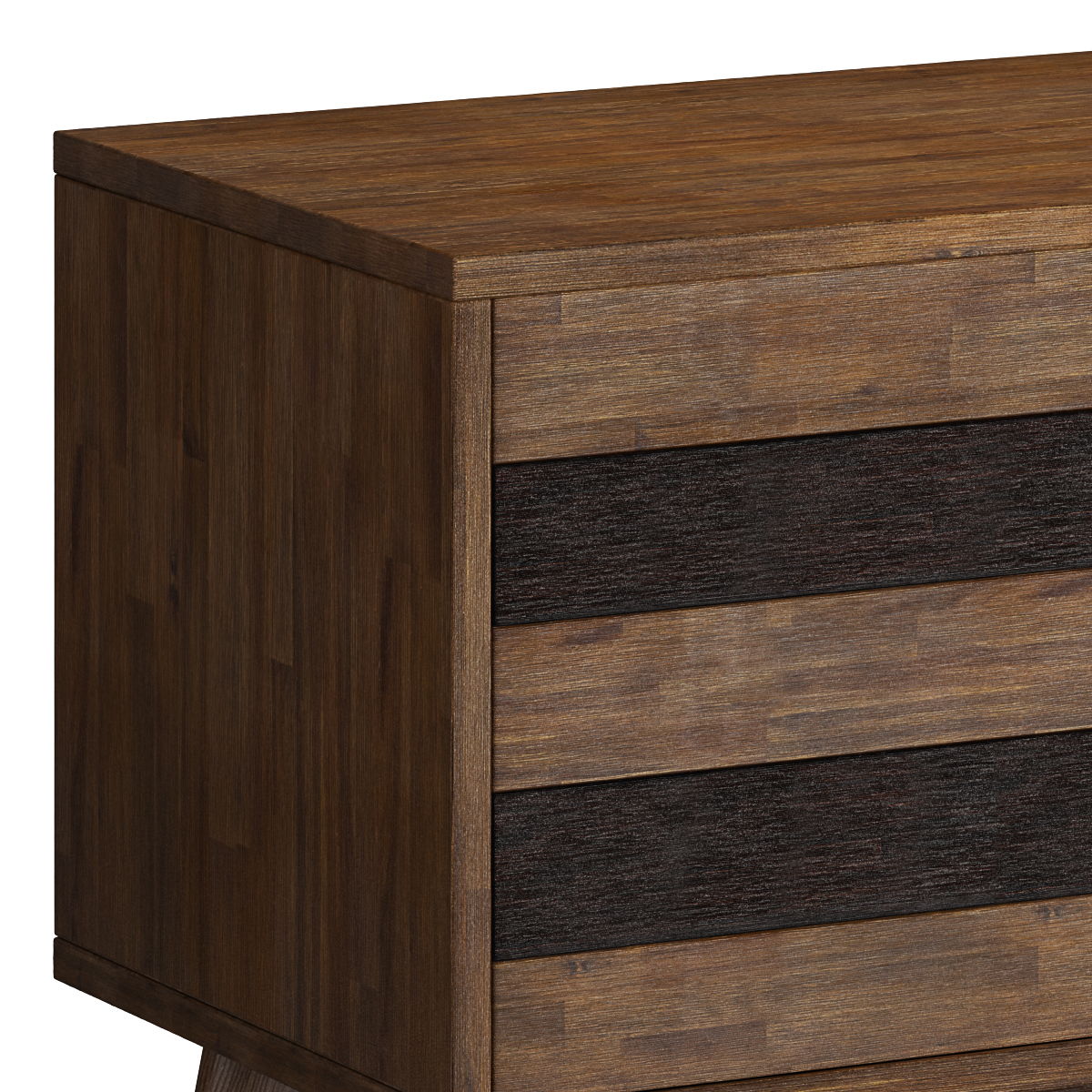 Simpli-Home - Clarkson - Low TV Stand - Rustic Natural Aged Brown image 1