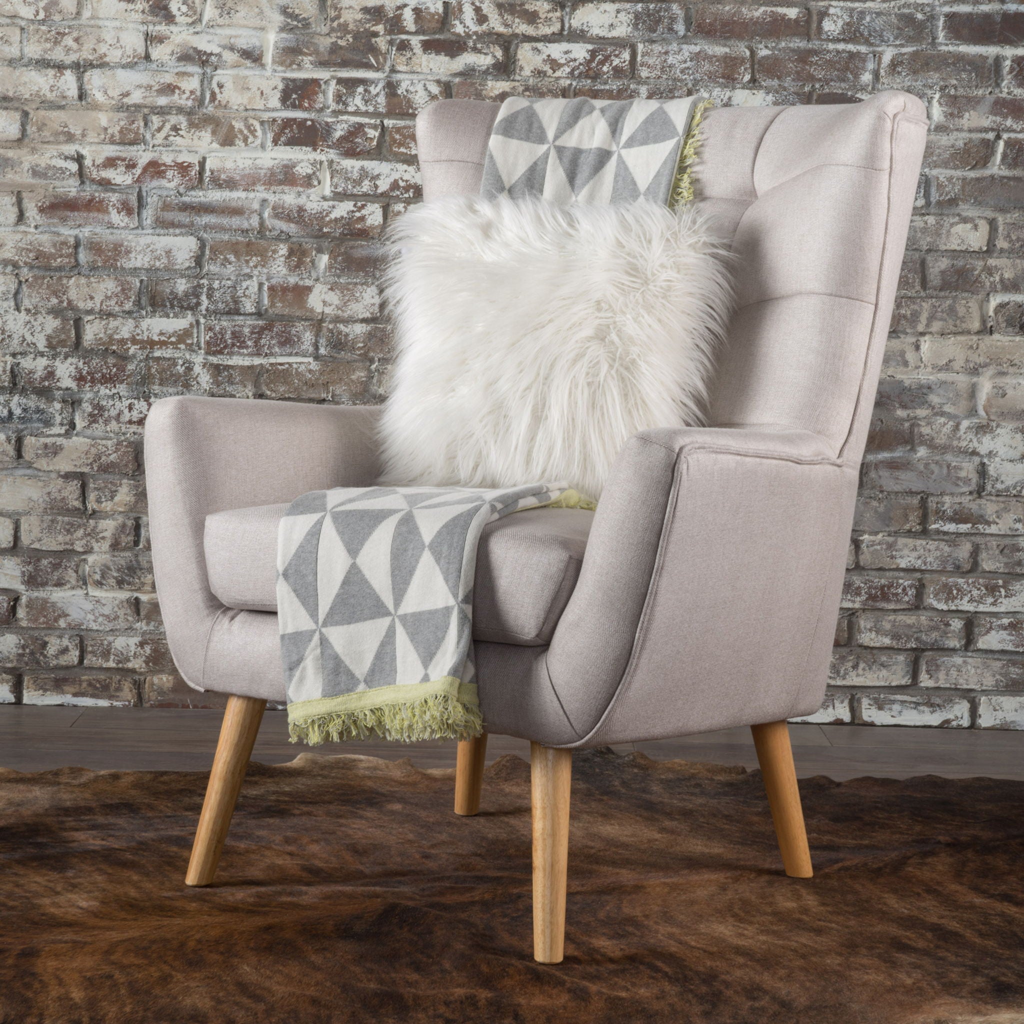 ComfortCove - Club Chair With Rubberwood Legs image 5