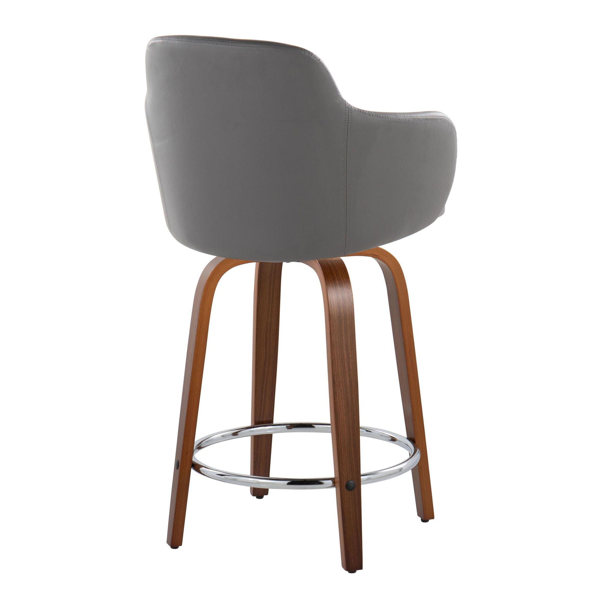 Lumi Source - Boyne - Contemporary Fixed Height Counter Stool With Swivel With Round Footrest (Set of 2) image 13