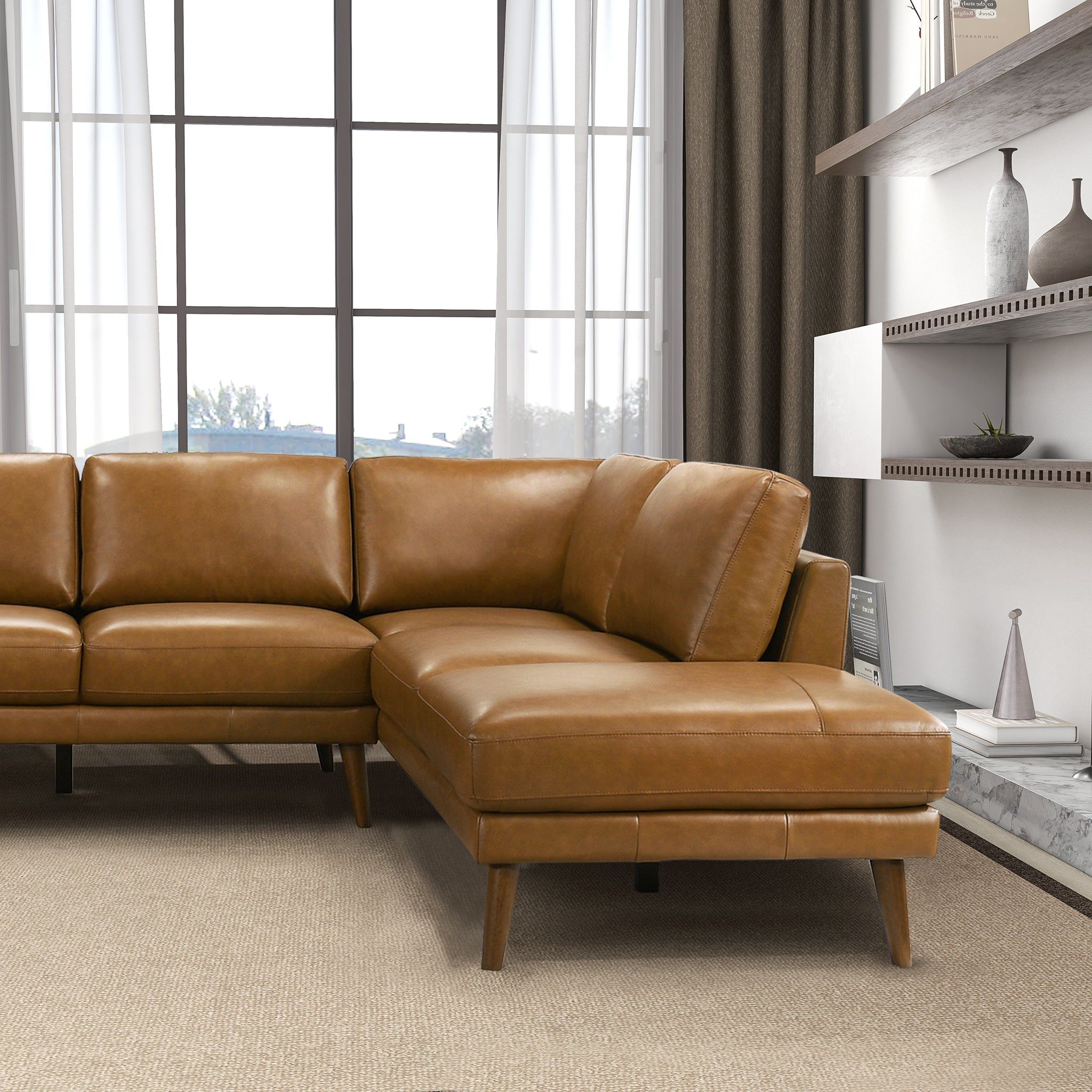 Ashcroft Furniture - Benson - Sectional Sofa With Chaise image 16