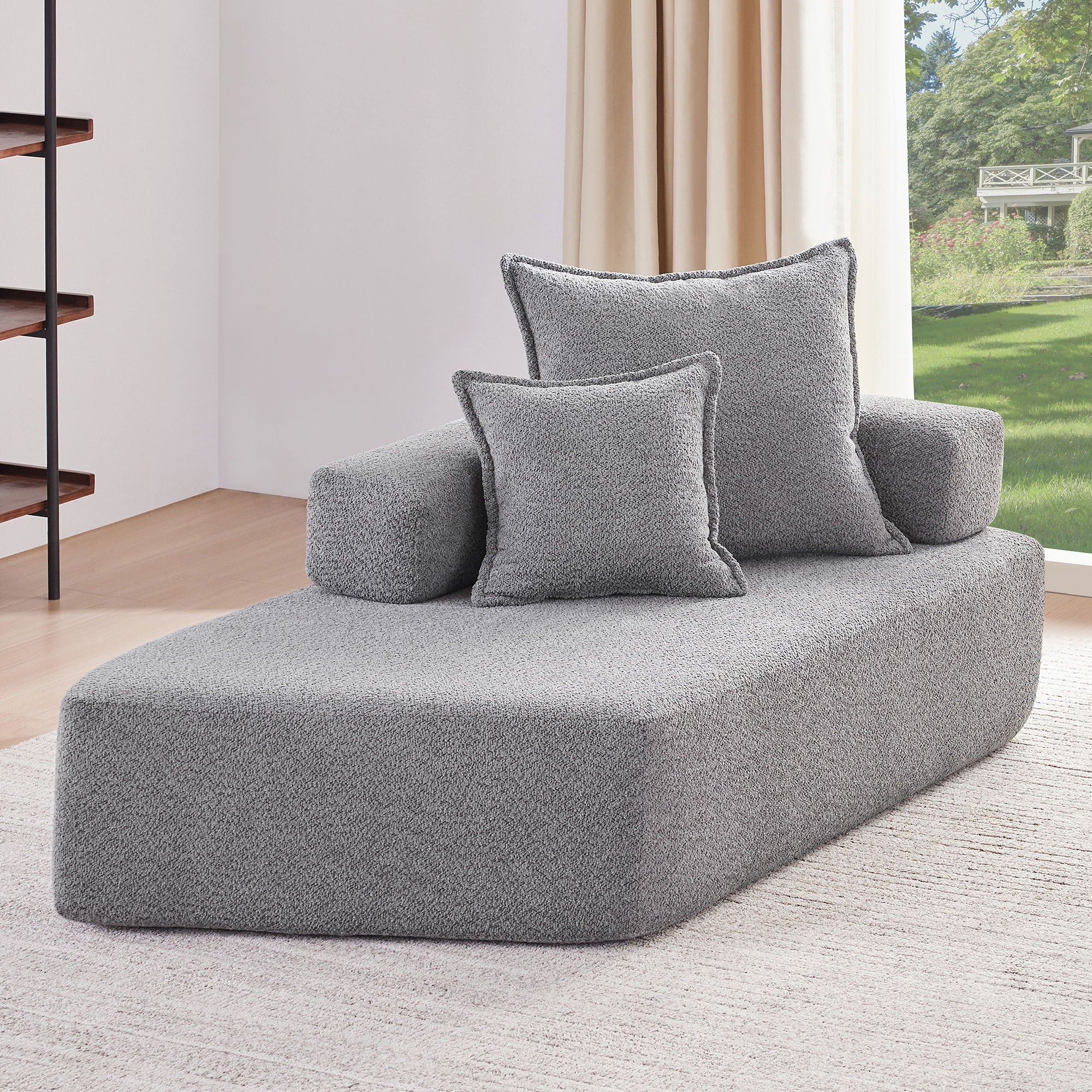 Luxe & Co. - Frame For Oversized Modular U Shaped Sectional, Floor Couch Convertible Compressed Couch Spacious Foam Filled Sofa image 11