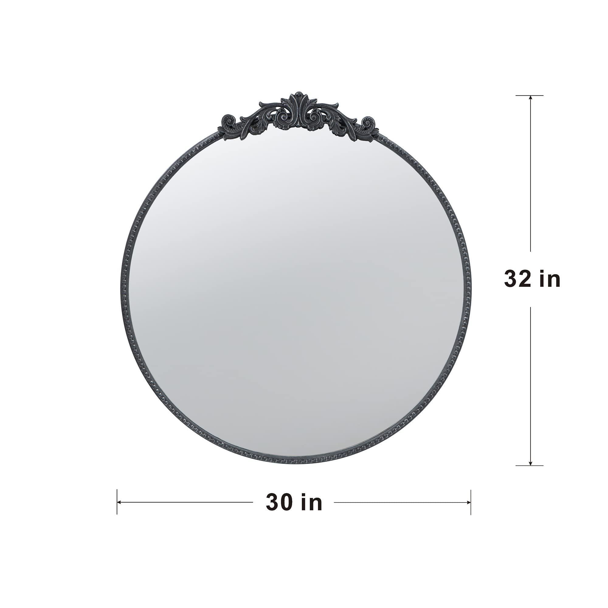 Evergreen Decor - Classic Design Mirror With Baroque Inspired Frame For Bathroom, Entryway Console Lean Against Wall image 10