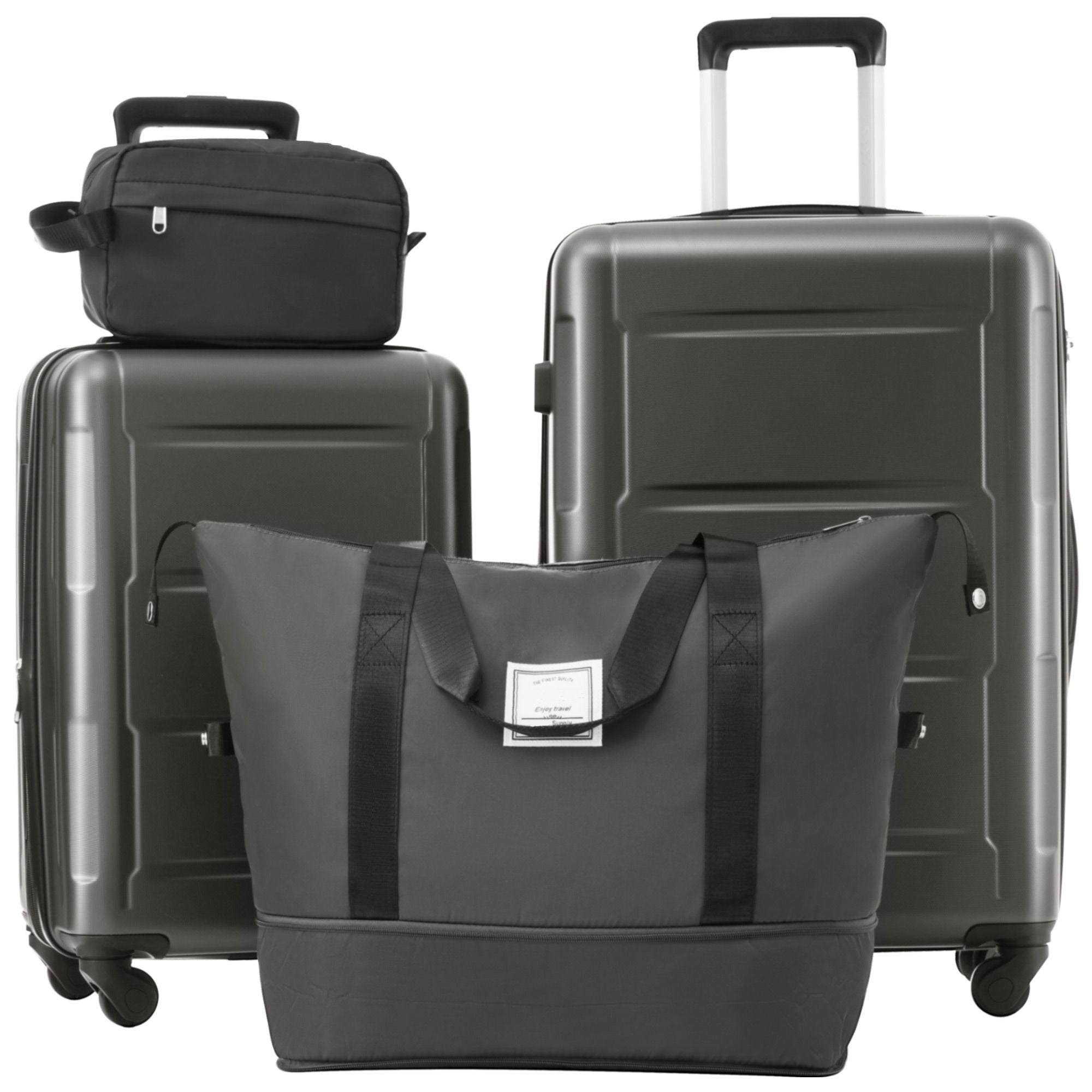 SUM Luggage - 2 Piece Luggage Set With Bags Expanable Spinner Wheels ABS Lightweight Suitcase With Tsa Lock 20" / 24" image 22