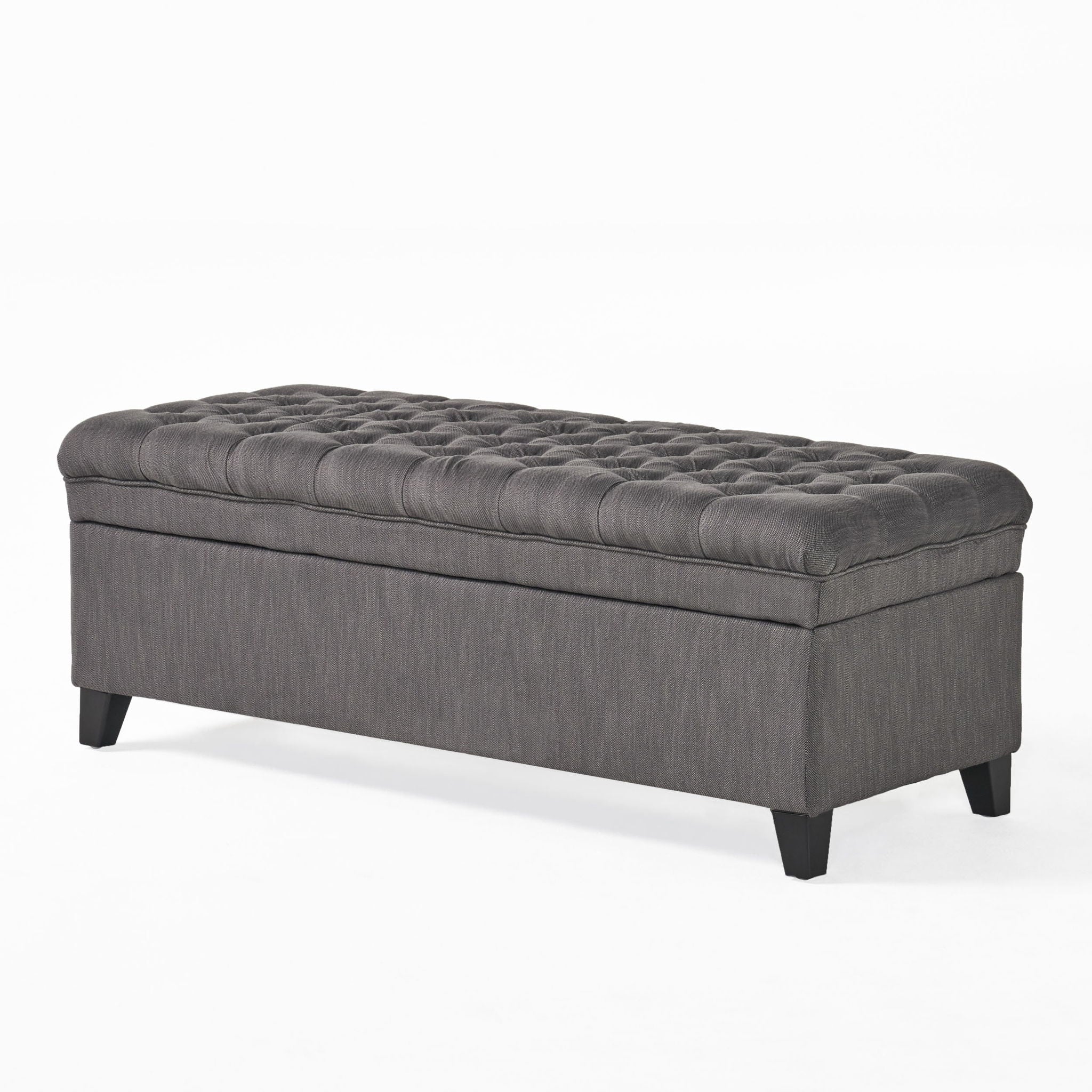 An - Juliana - Storage Ottoman With Birch Legs image 6