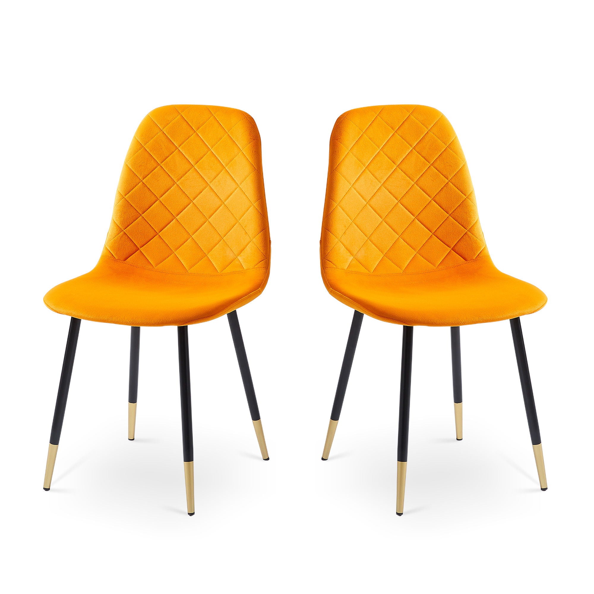 BN Smart Home - Velvet Tufted Accent Chairs With Golden Color Metal Legs, Modern Dining Chairs For Living Room image 1
