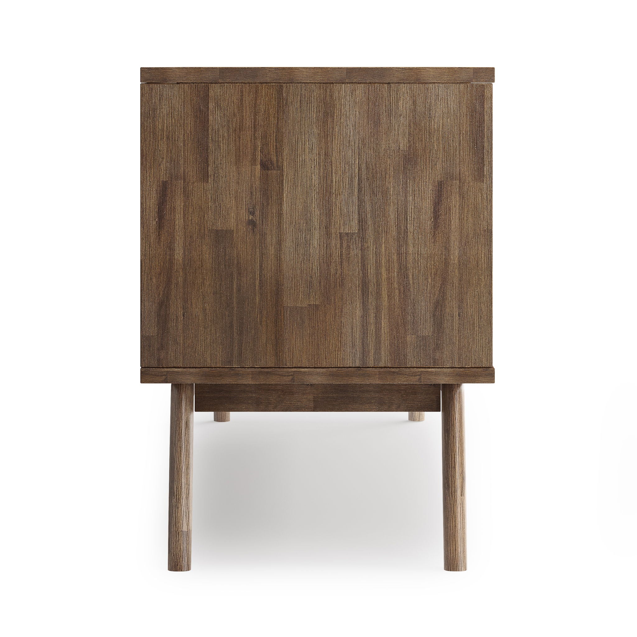 Simpli-Home - Clarkson - Low TV Stand - Rustic Natural Aged Brown image 2