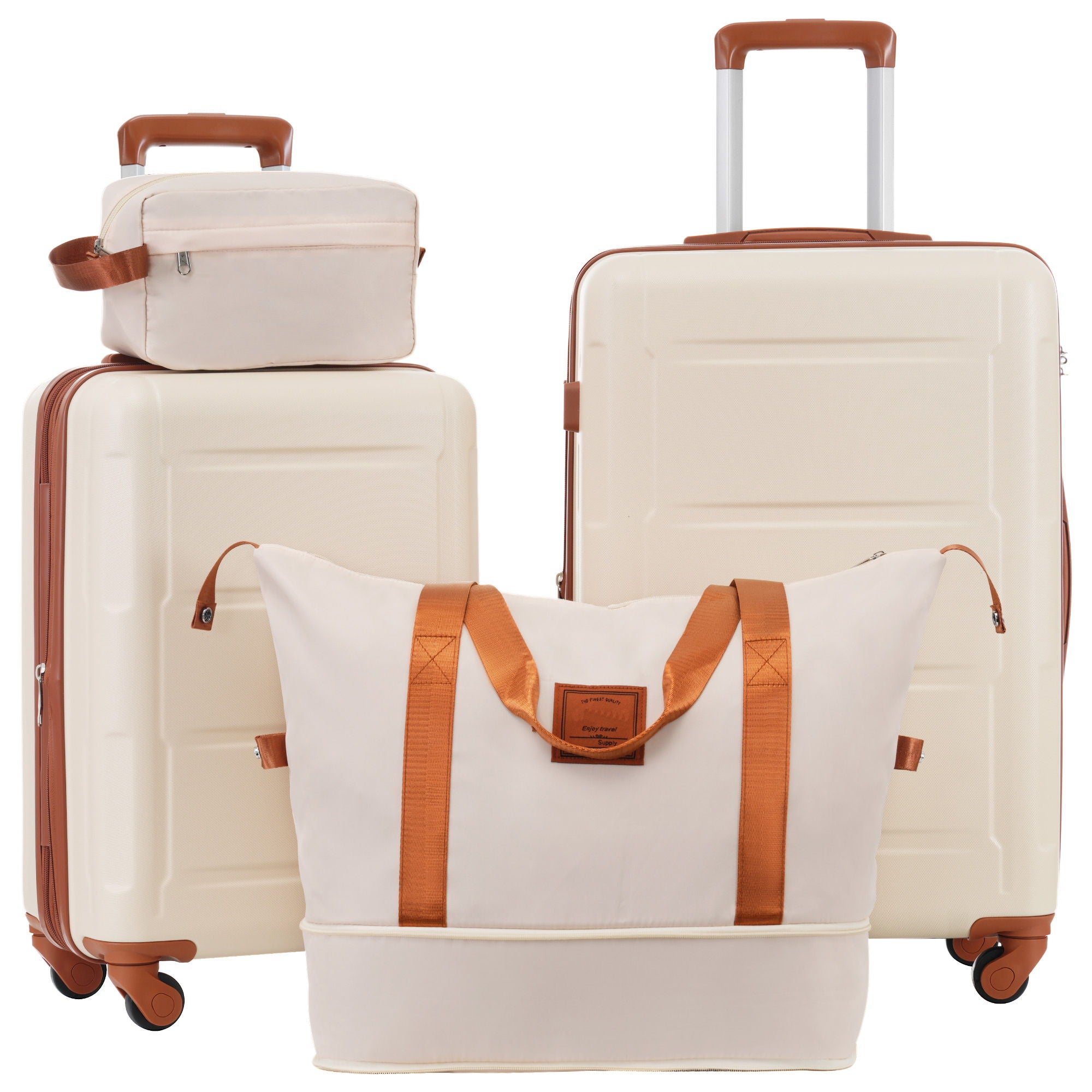 SUM Luggage - 2 Piece Luggage Set With Bags Expanable Spinner Wheels ABS Lightweight Suitcase With Tsa Lock 20" / 24" image 20