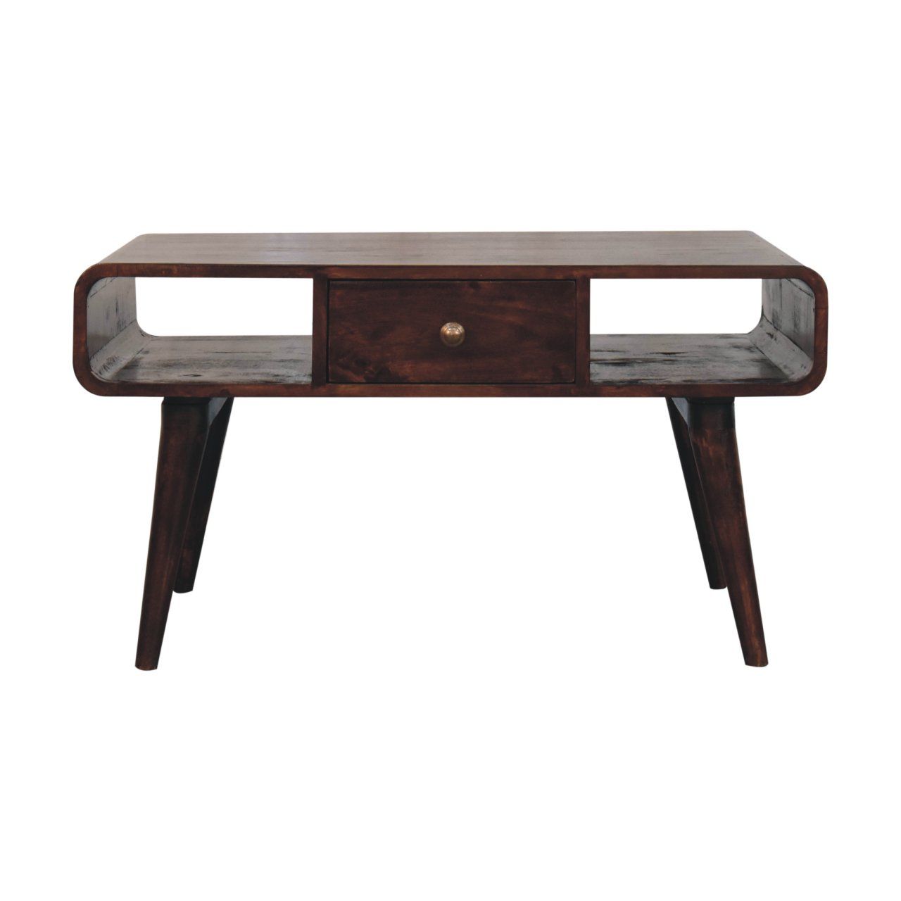 Artisan Furniture - Solid Wood Curved Coffee Table image 1