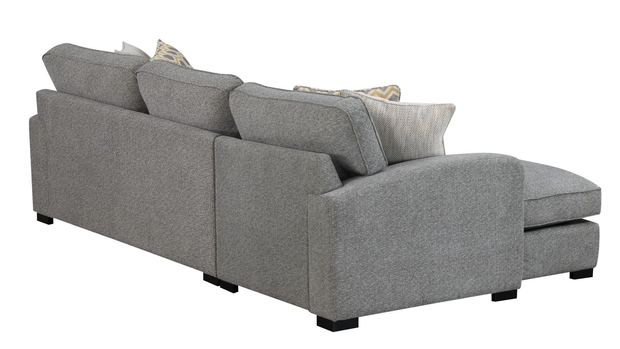 Emerald Home - Repore - Right Side Facing Chaise Sectional - Gray image 4