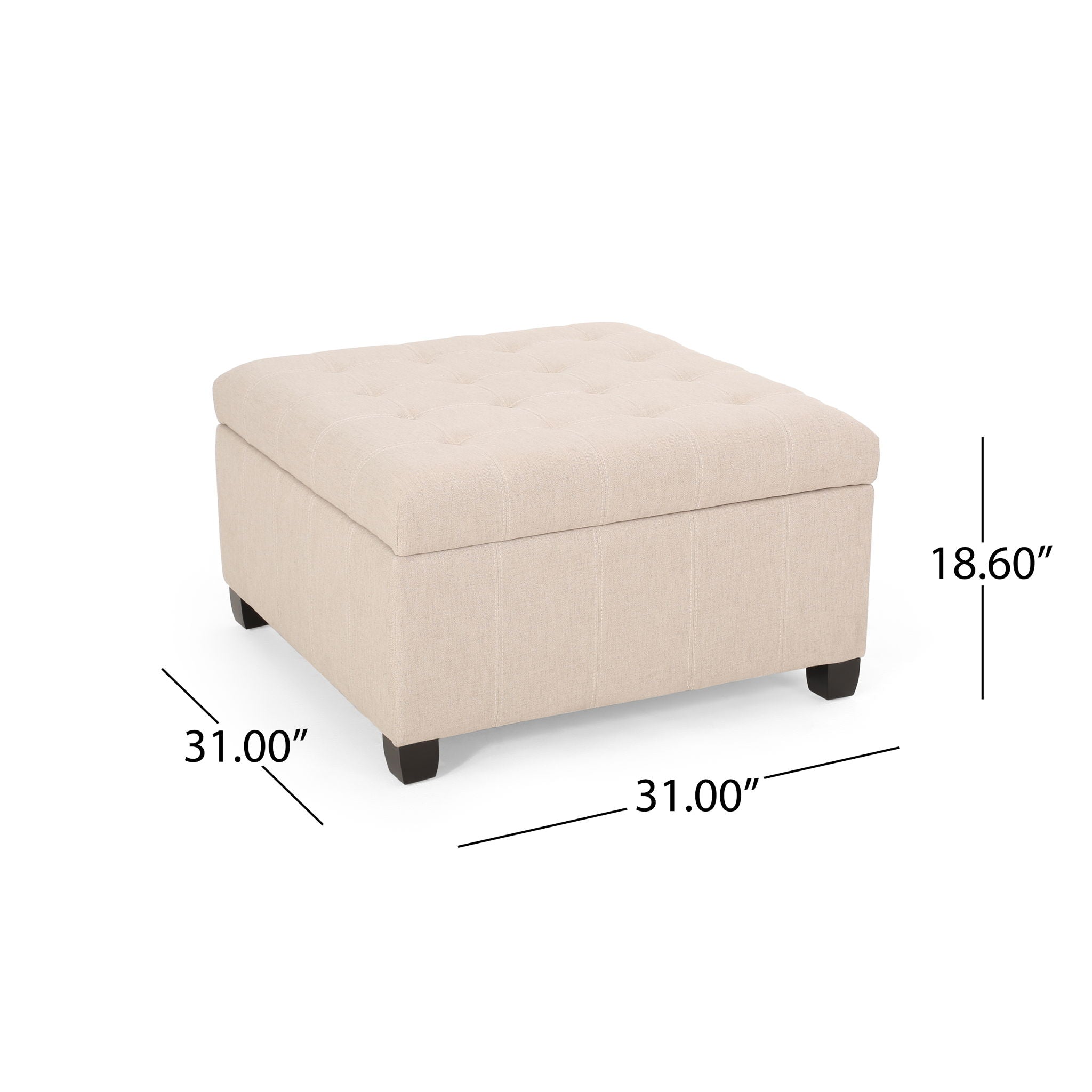 An - Isabella - Contemporary Ottoman With Storage image 5