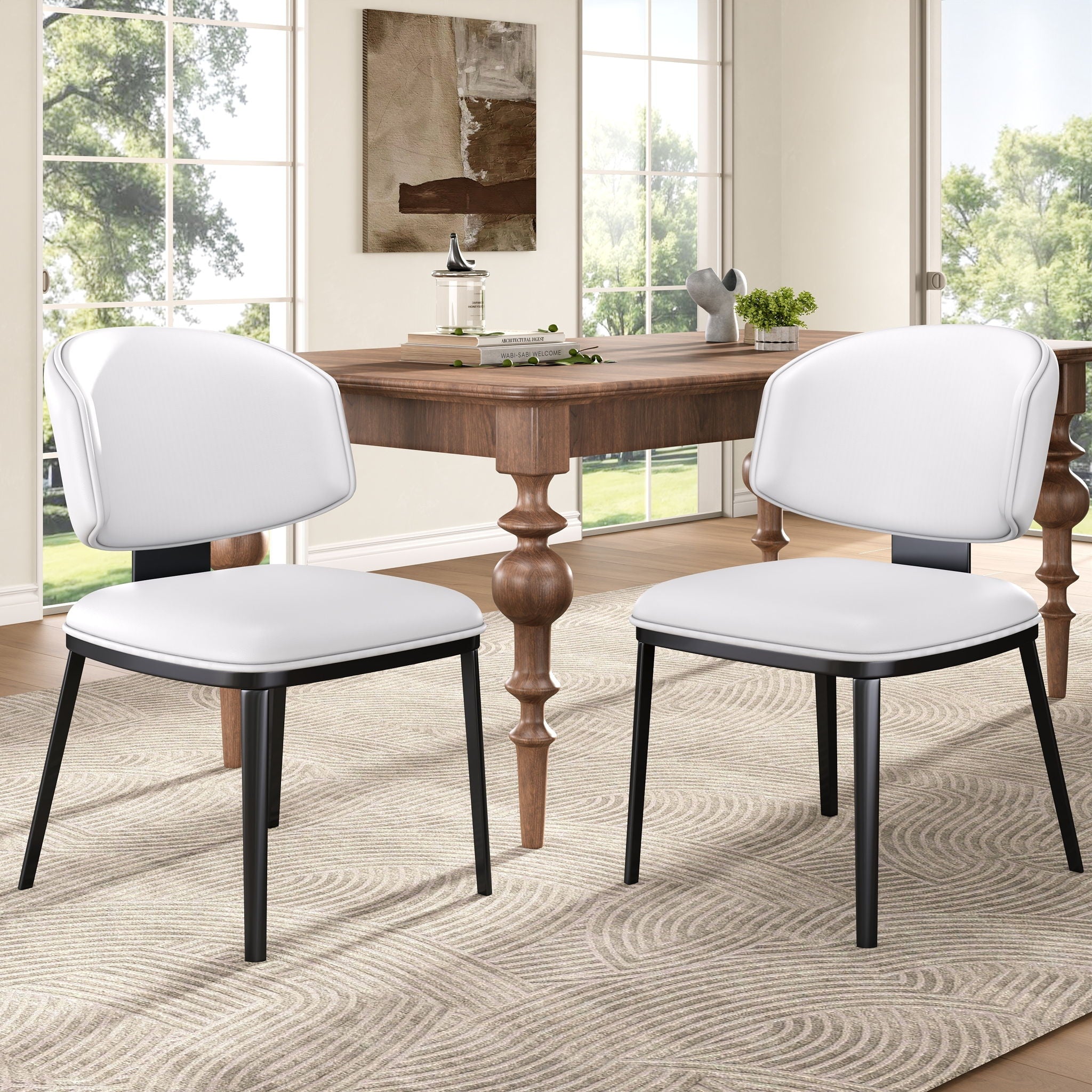 UHome - Modern Upholstered Dining Chairs (Set of 2) image 6