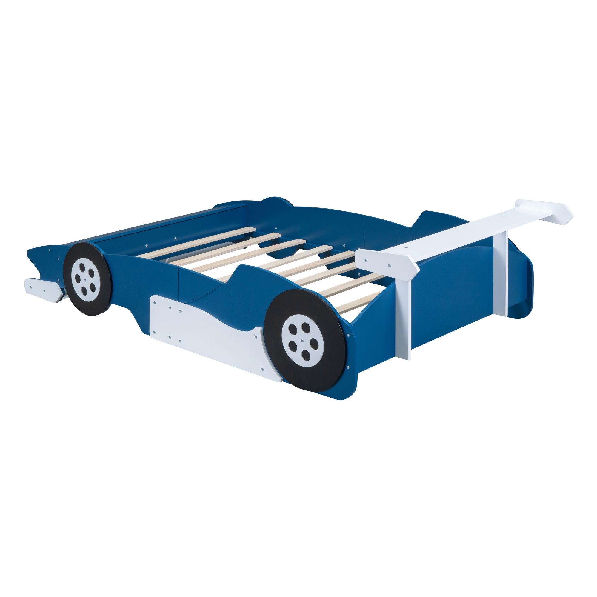 DreamHaus - Race Car-Shaped Platform Bed With Wheels image 15