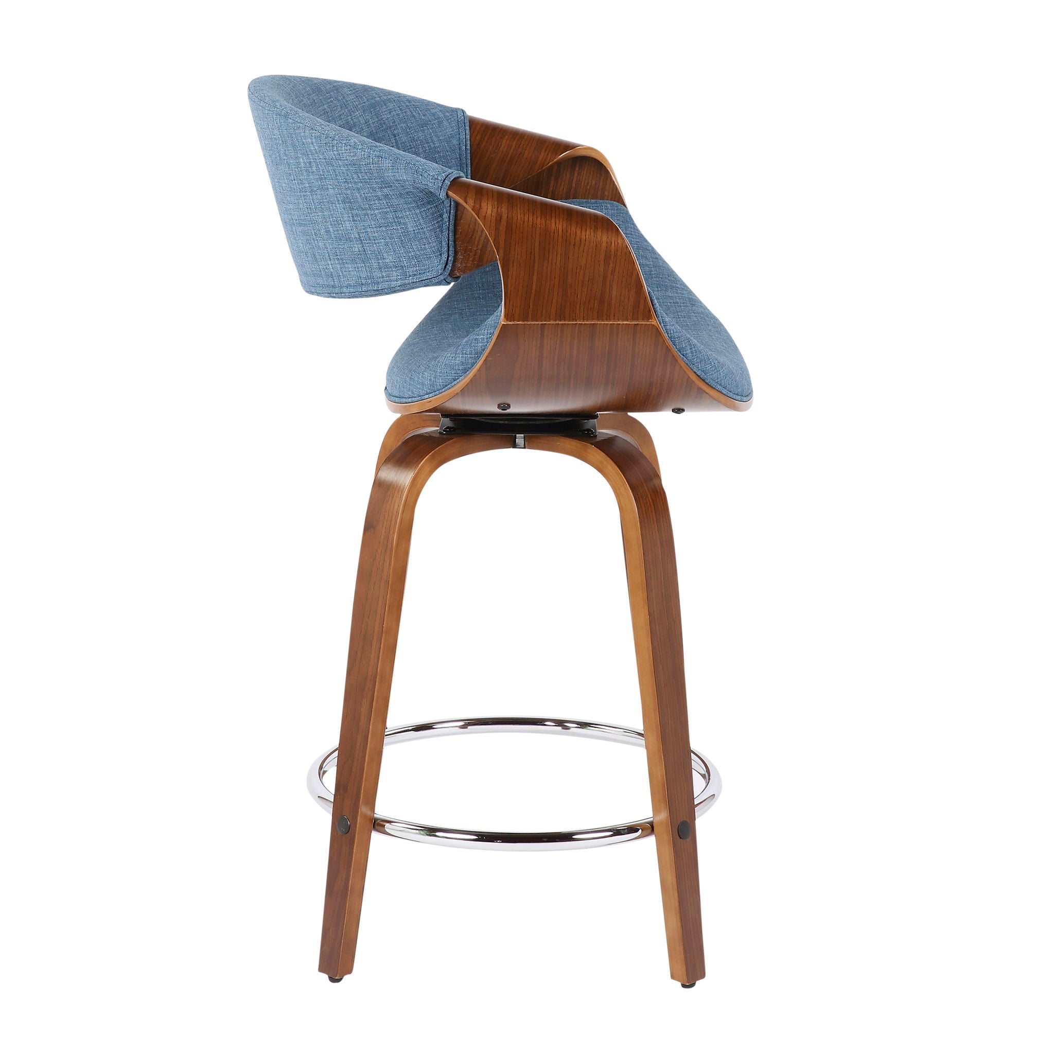 Lumi Source - Curvini - Mid Century Modern Counter Stool (Set of 2) image 8